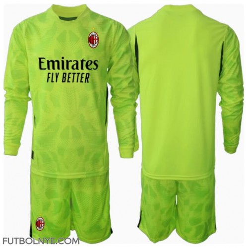 Camiseta AC Milan Portero Tercera Equipación para niños 2024-25 manga larga (+ pantalones cortos)